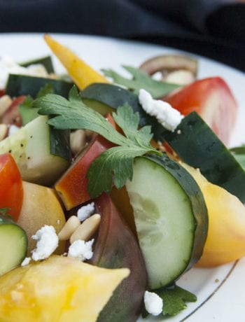 Summer Heirloom Tomato Salad- The Seasonal Junkie