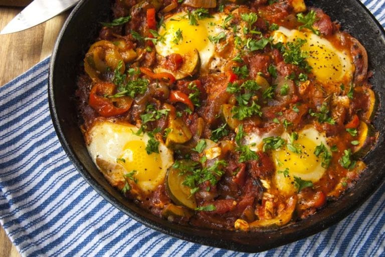 Easy Shakshuka Recipe for Breakfast | The Seasonal Junkie