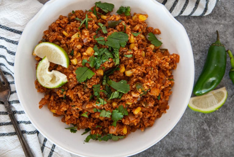 Healthy Mexican Cauliflower Rice » The Seasonal Junkie